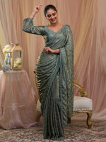 Thumbnail for Koskii Embellished Embroidered Saree - Distacart