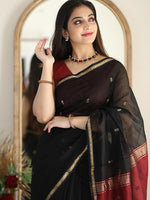 Thumbnail for Kalini Ethnic Motifs Woven Design Zari Designer Kanjeevaram Saree - Distacart