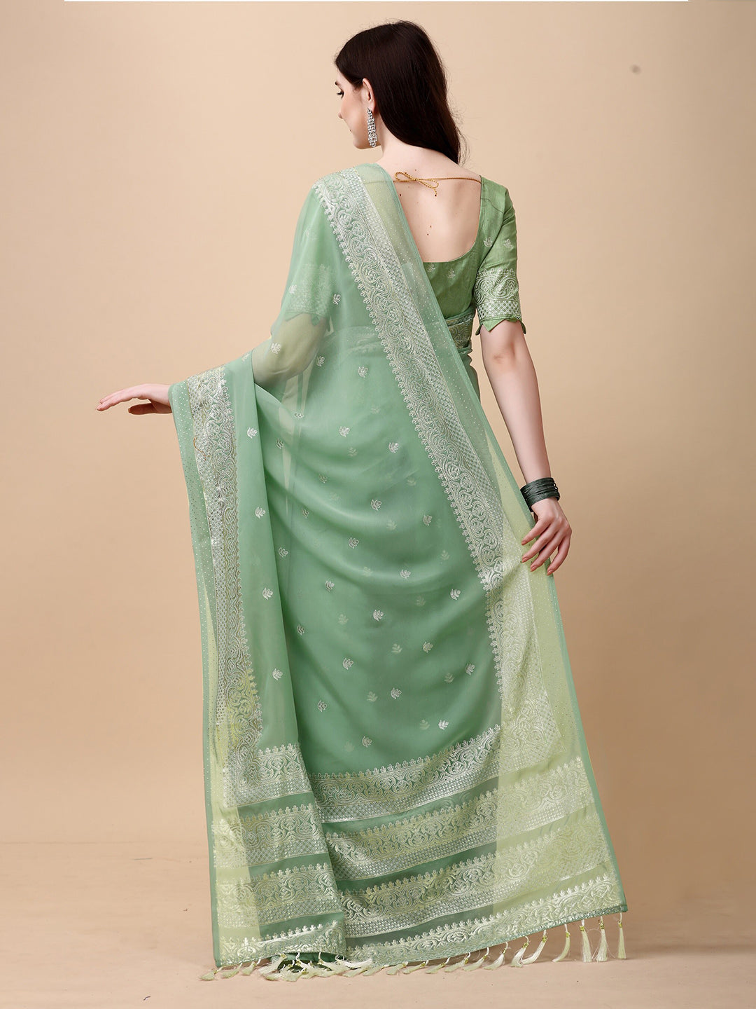 Kalini Woven Design Zari Jute Silk Saree - Distacart