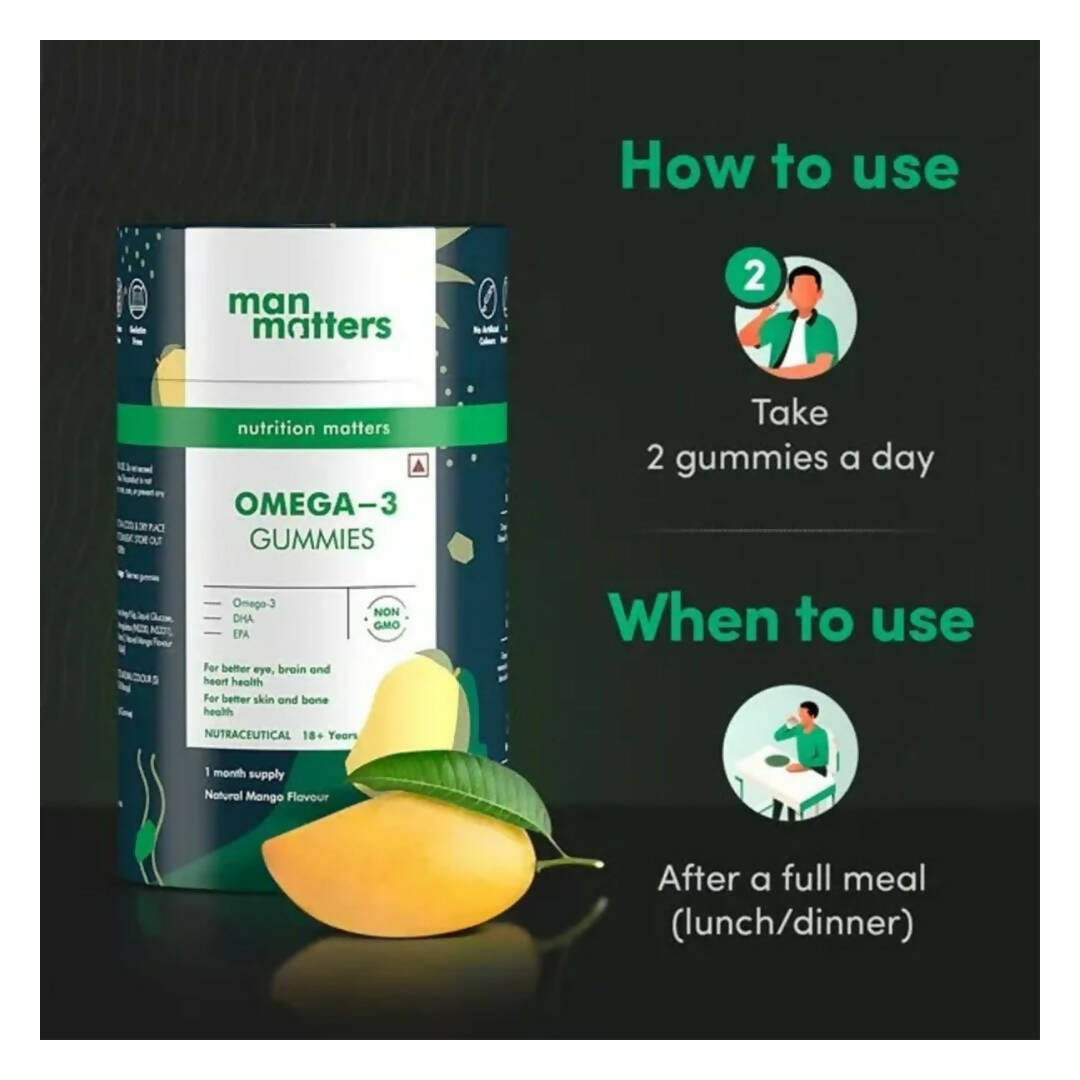 Man Matters Omega 3 Gummies - Distacart