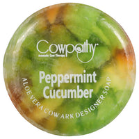 Thumbnail for Cowpathy Perppermint Cucumber Aloe Vera Cow Ark Designer Soap (100 Gm) - Distacart