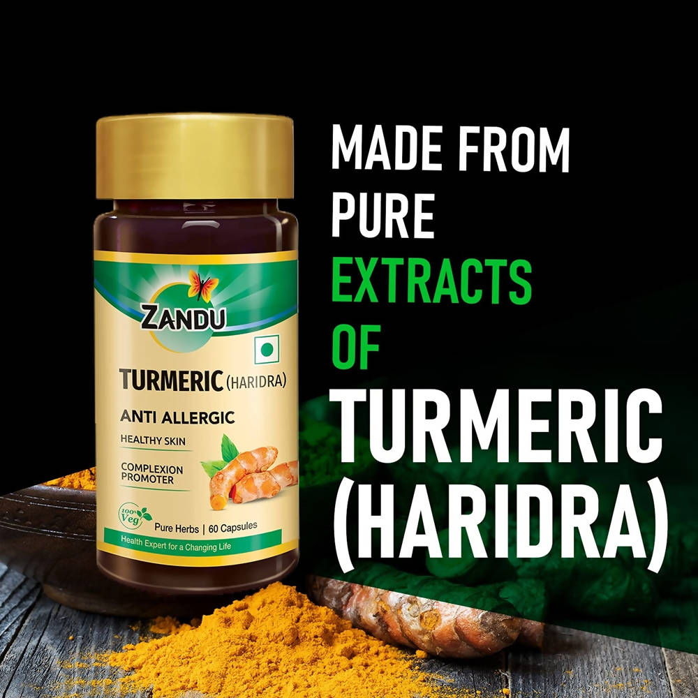 Zandu Turmeric (Haridra) Anti Allergic Capsules uses