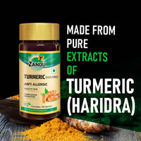 Thumbnail for Zandu Turmeric (Haridra) Anti Allergic Capsules uses