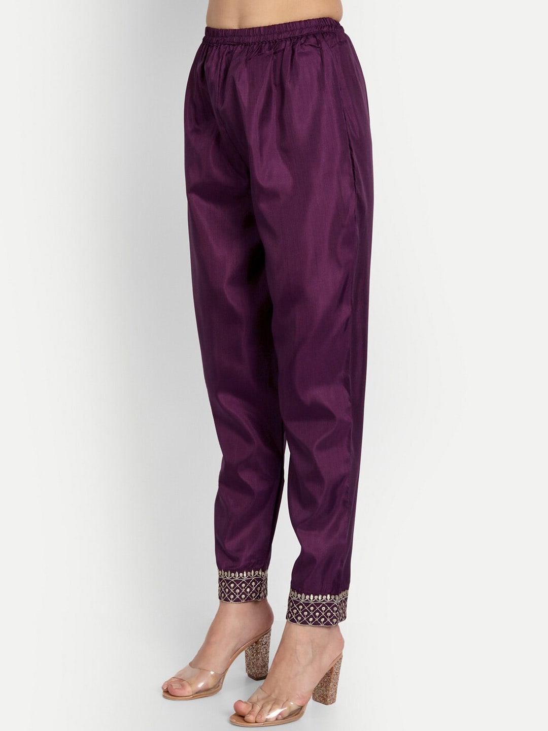 Kalini Ethnic Motifs Yoke Design Regular Thread Work Kurta with Trousers & With Dupatta - Distacart