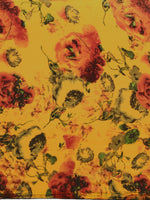 Thumbnail for Kalini Yellow Floral Printed Saree - Distacart