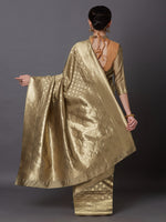 Thumbnail for Mitera Beige Woven Design Kanjeevaram Saree - Distacart