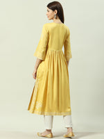 Thumbnail for Biba Floral Embroidered Thread Work Anarkali Kurta - Distacart
