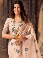 Thumbnail for Sangria Woven Design Banarasi Saree - Distacart