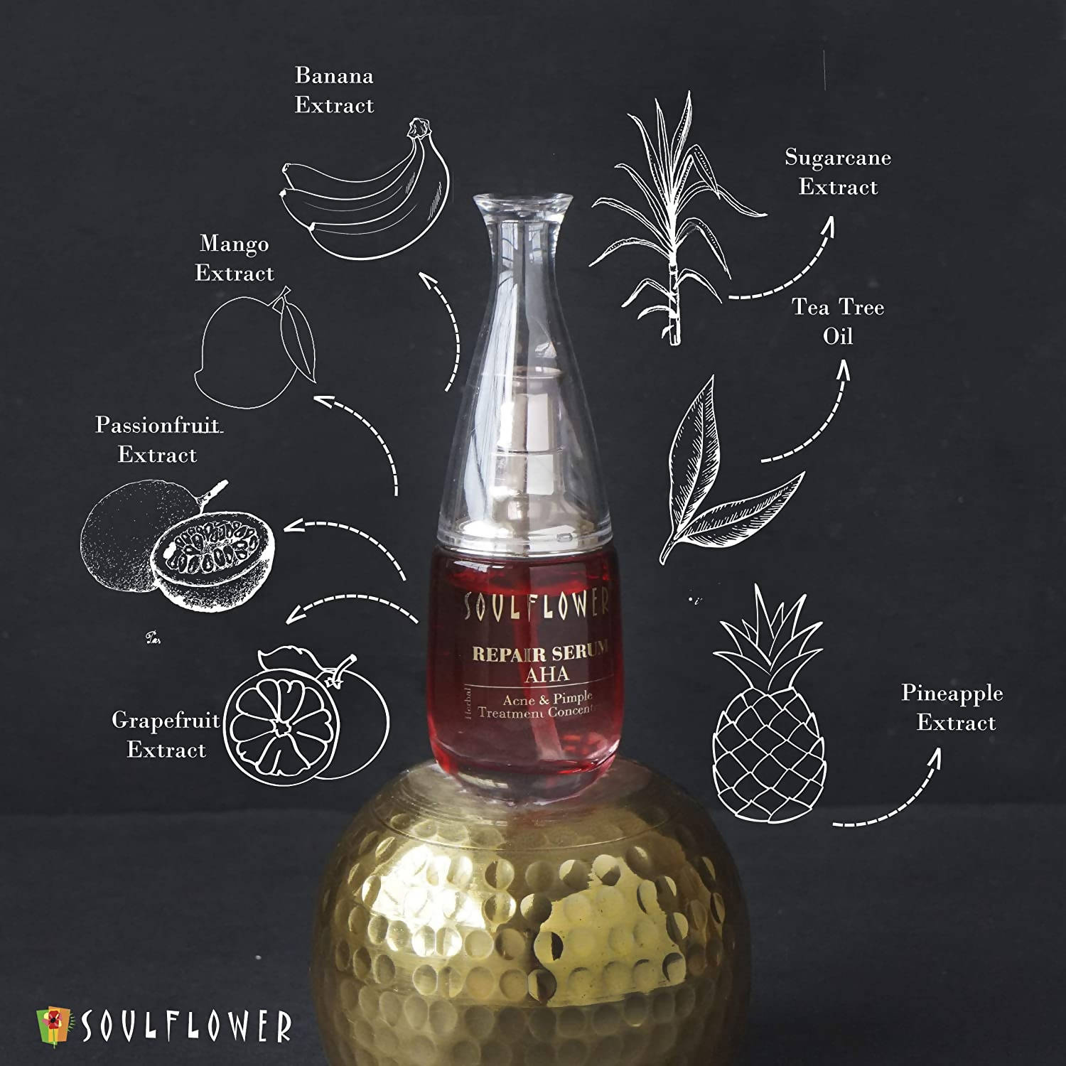 Soulflower Herbal Repair Serum AHA online