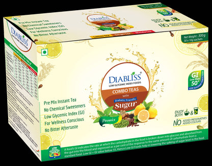 Diabliss Combo Teas with Diabetic Friendly Sugar - Distacart