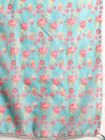 Thumbnail for Sangria Women Floral Printed Regular Kurta with Trousers & With Dupatta - Distacart