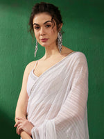 Thumbnail for Sangria Embellished Pure Georgette Sarees - Distacart