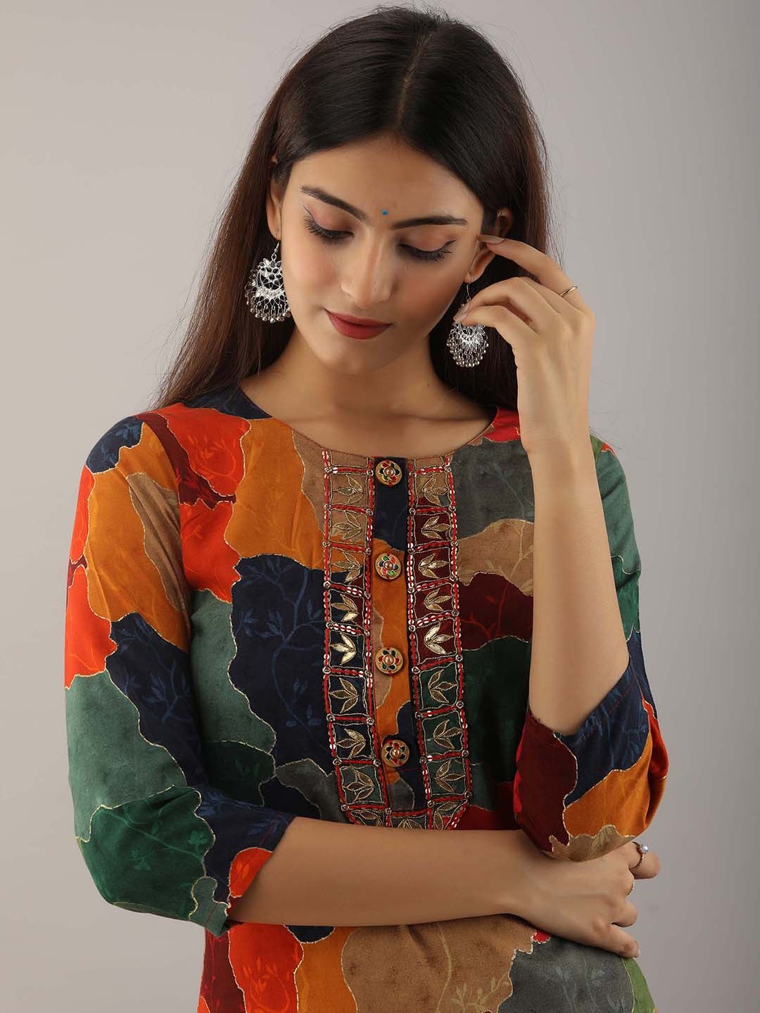 Kalini Women Mustard Yellow Printed Kurta with Palazzos - Distacart