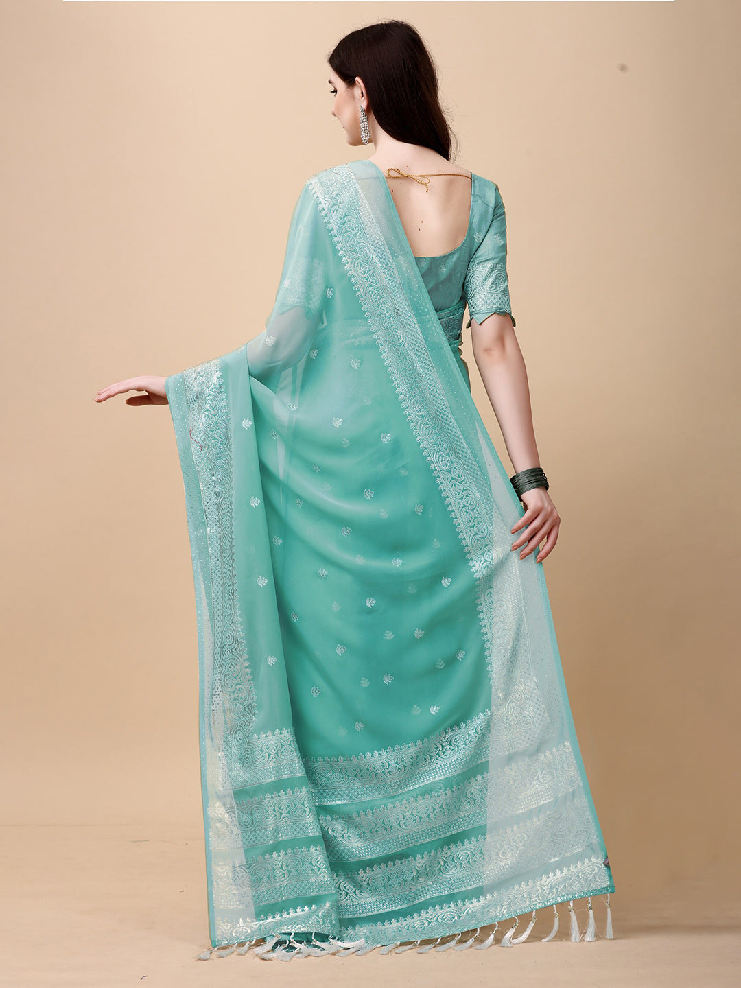 Kalini Woven Design Zari Pure Silk Saree - Distacart