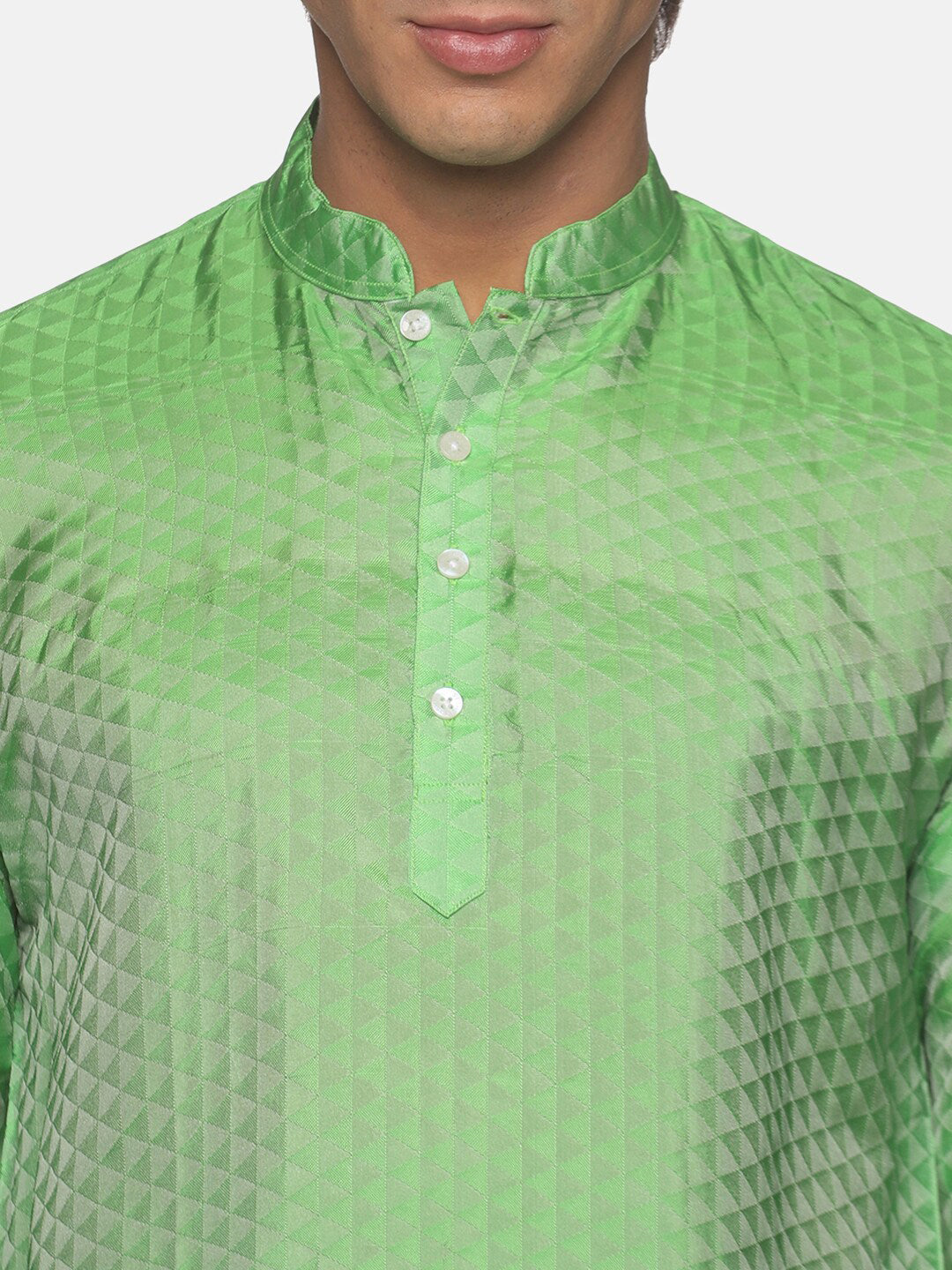 Sethukrishna Green Kurta with Pyjamas For Men - Distacart