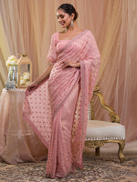 Thumbnail for Koskii Embellished Beads and Stones Saree - Distacart