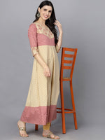 Thumbnail for HERE&NOW Women Ethnic Motifs Printed Anarkali Kurta - Distacart