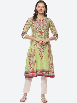 Biba Women Ethnic Motifs Printed Kurta - Distacart
