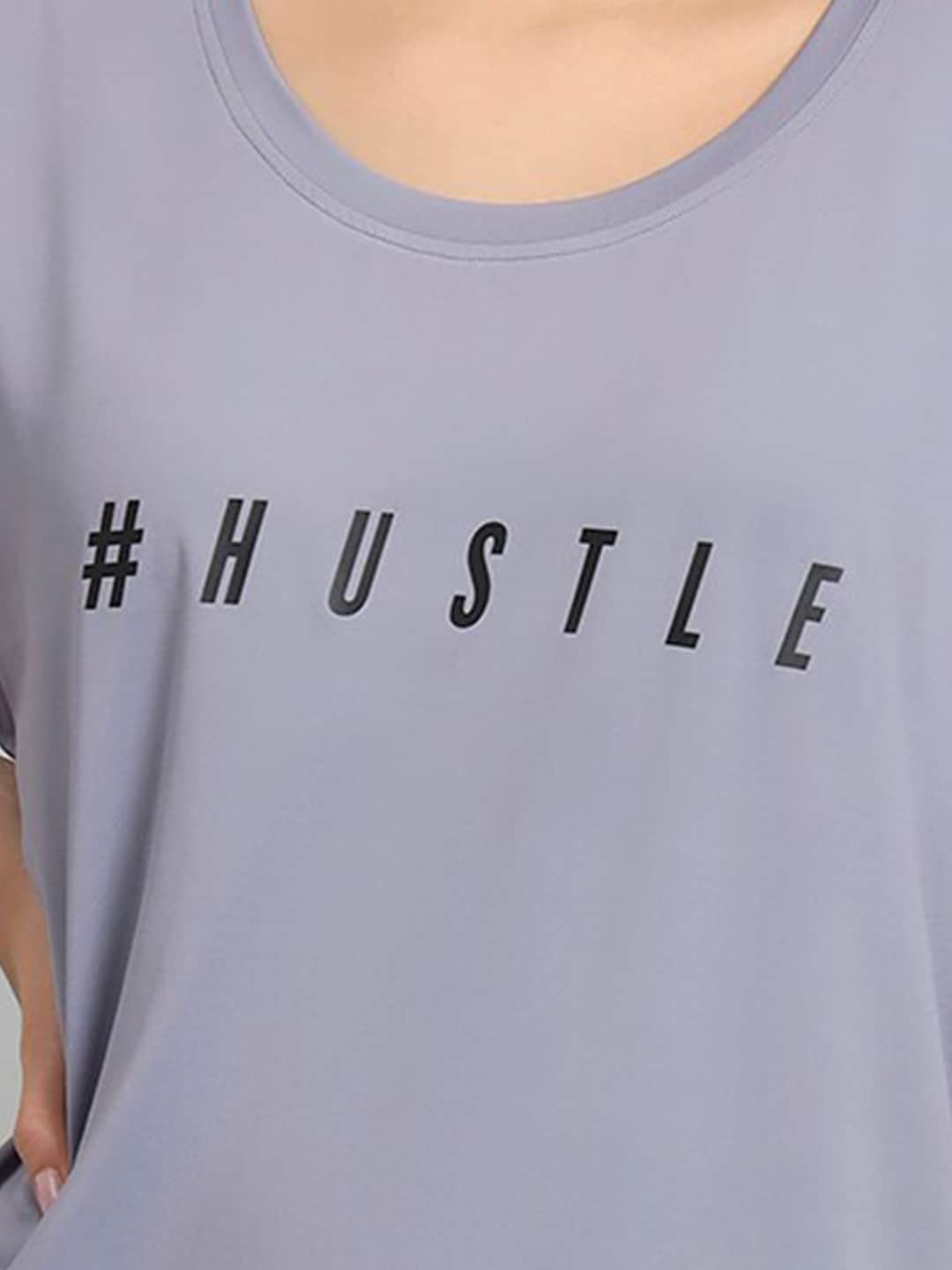 MKH Typography Printed Drop-Shoulder Sleeves Relaxed Fit Dri-FIT T-shirt - Distacart