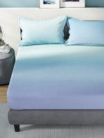 Thumbnail for Nautica Bradford Green & Blue 160 TC Pure Cotton King Bedsheet & 2 Pillow Covers - Distacart
