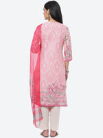 Thumbnail for Biba Women Floral Printed Kurta with Trousers & With Dupatta - Distacart