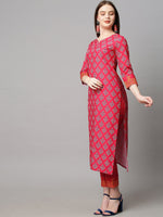 Thumbnail for Kalini Women Ethnic Motifs Printed Kurta with Trousers & With Dupatta - Distacart