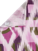 Thumbnail for BOMBAY DYEING Marigold Purple Geometric Cotton 104 TC King Bedsheet With 2 Pillow Covers - Distacart