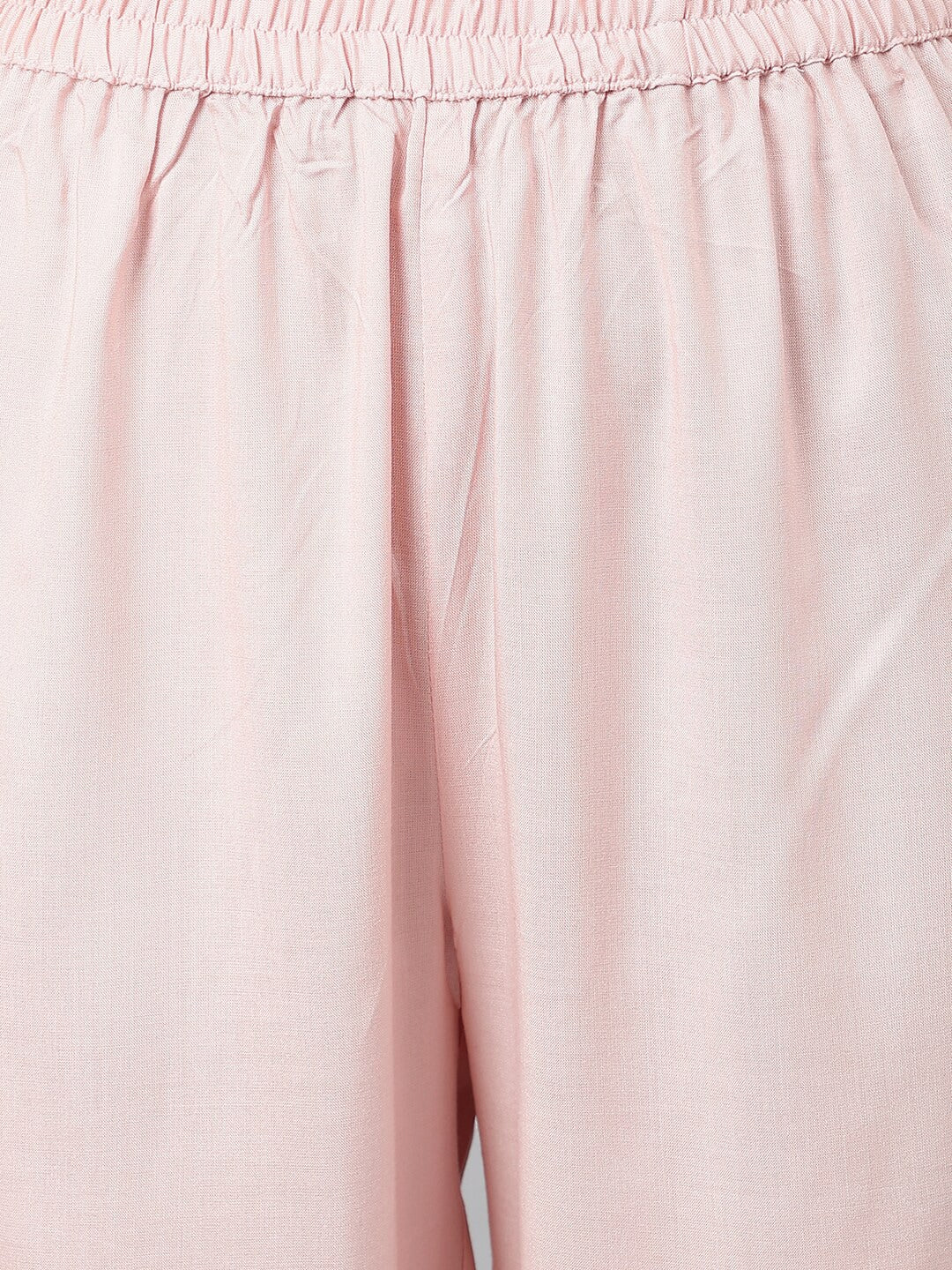 Khushal K Band Collar Gotta Patti Anarkali Kurta With Palazzos & Dupatta - Distacart