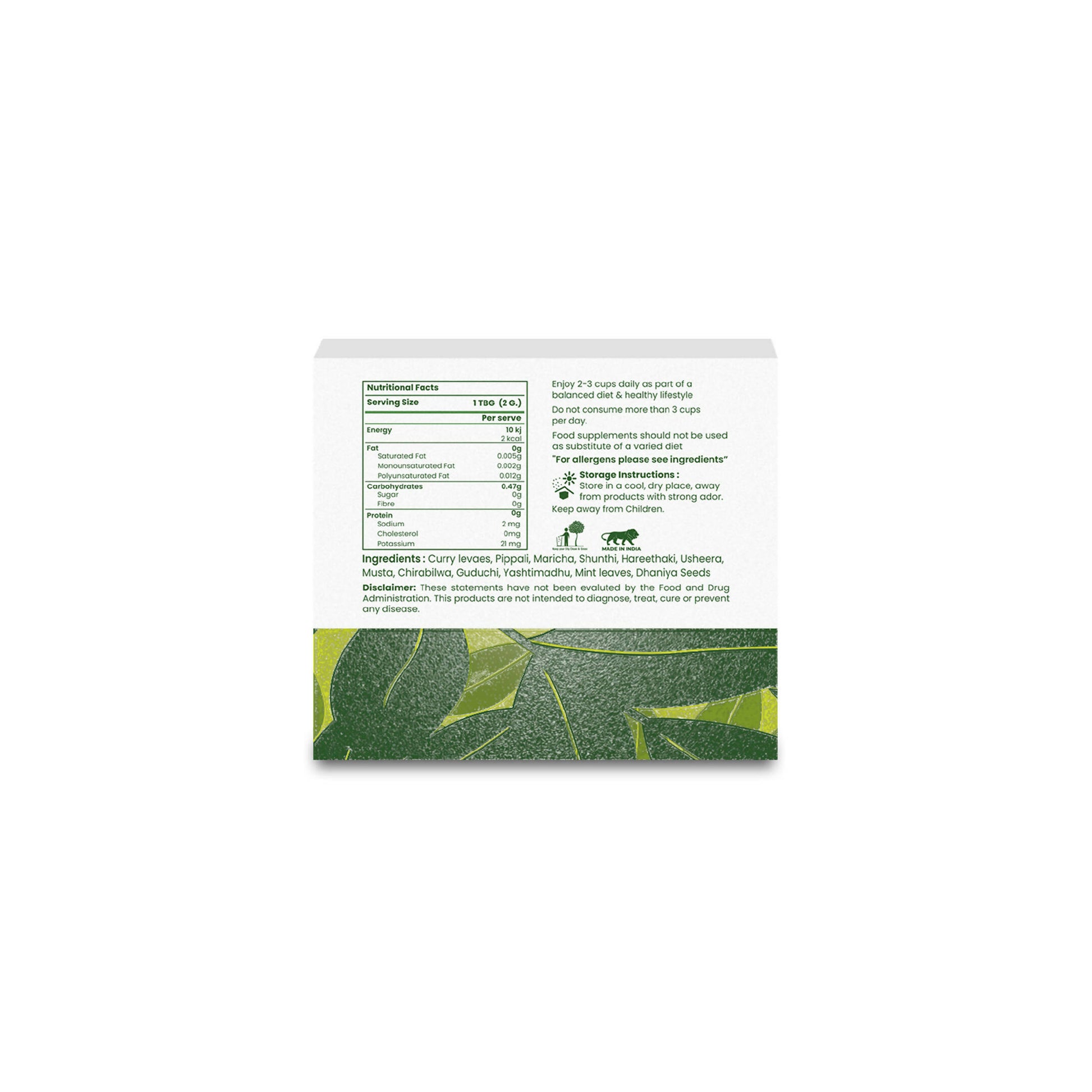 Shivamastu Ayurveda Tummy Tonic Herbal Tea - 20 Pyramid Teabags - Distacart