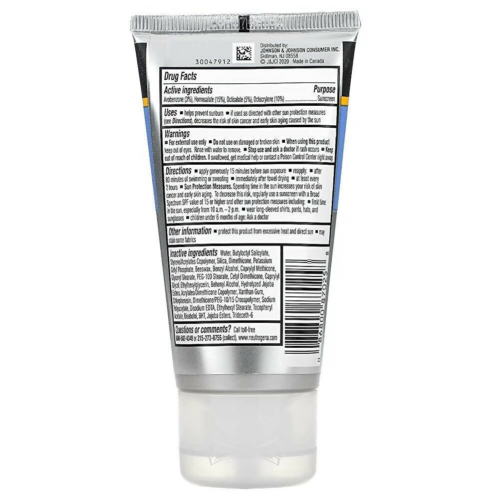Neutrogena Sport Face Oil - Free Lotion Sunscreen - Distacart