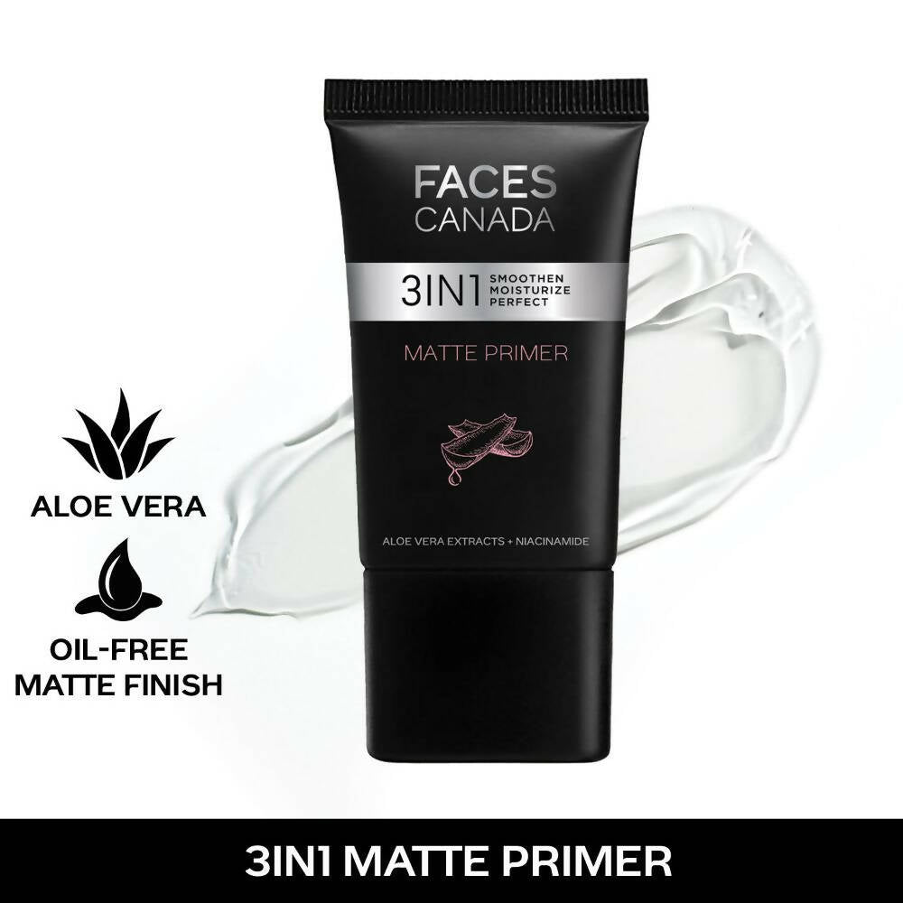 Faces Canada 3in1 Matte Primer - Oil-Free & Matte Finish - Distacart