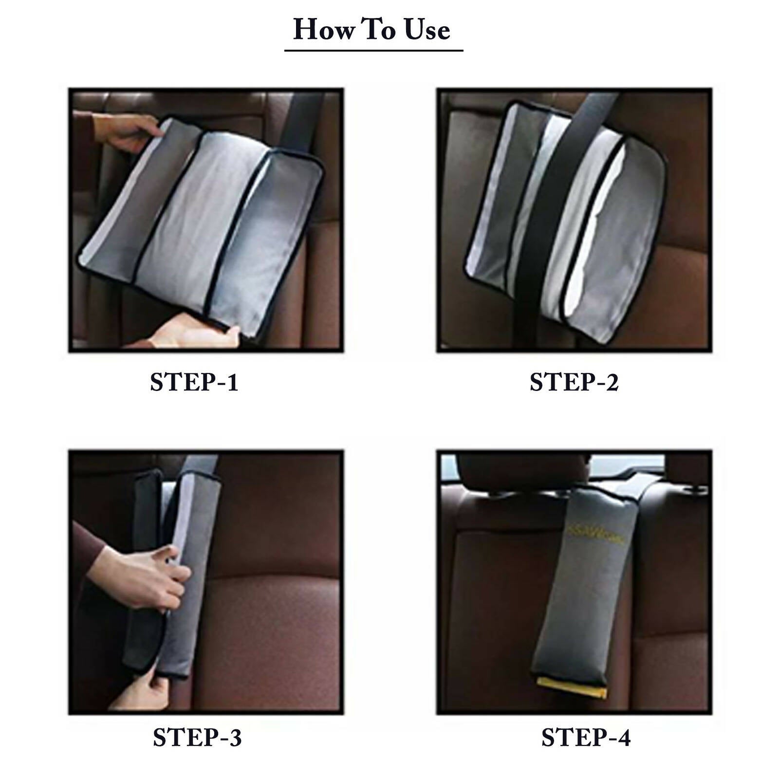 Safe-O-Kid Car Safety Cushioned seat Belt Strap for Toddlers - Distacart