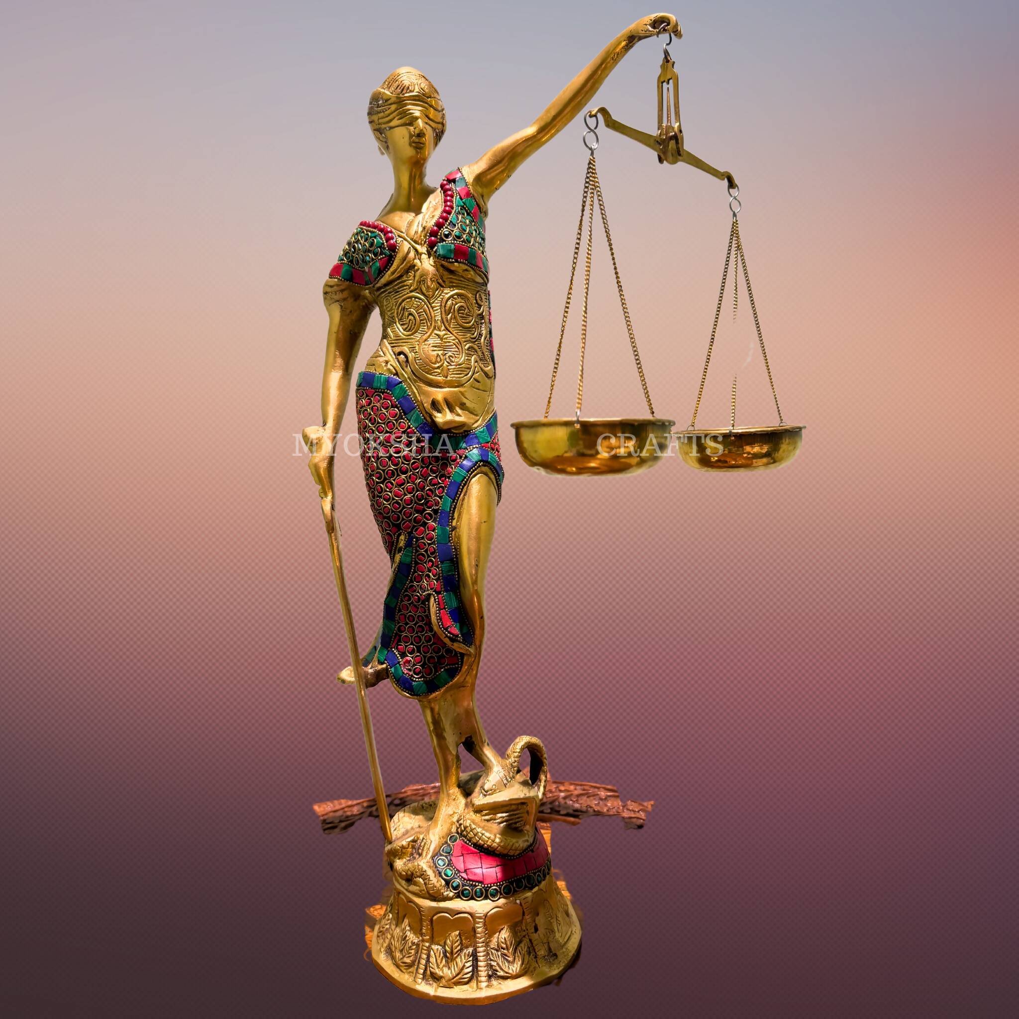 Brass Lady of Justice - Distacart