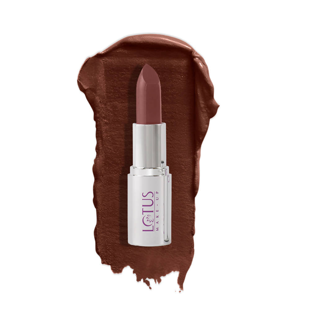 Lotus Makeup Ecostay Butter Matte Lip Colour - Divine Brown (4.2 Gm) - Distacart