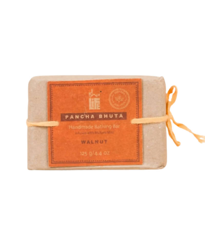 Isha Life Multani Mitti Walnut Soap (Paraben & SLES Free) - Distacart