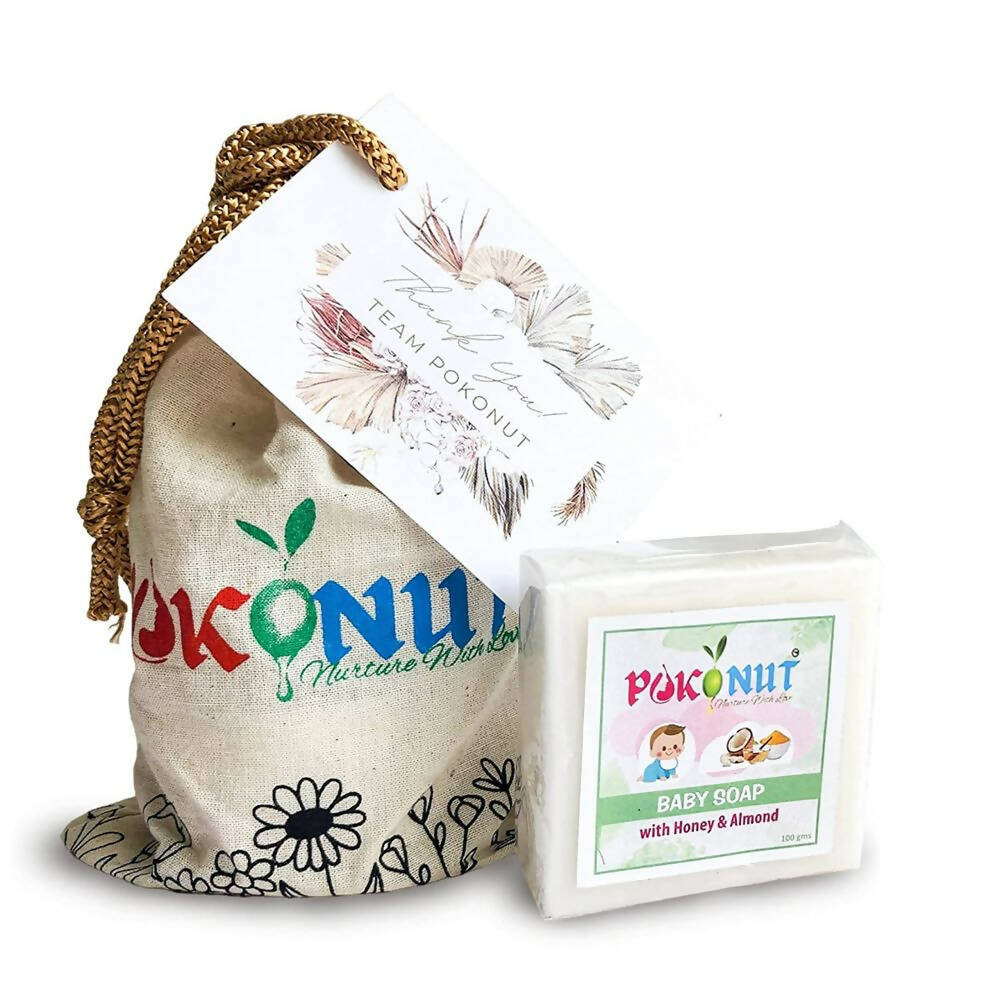 Pokonut Baby Soap With Honey & Almond - Distacart