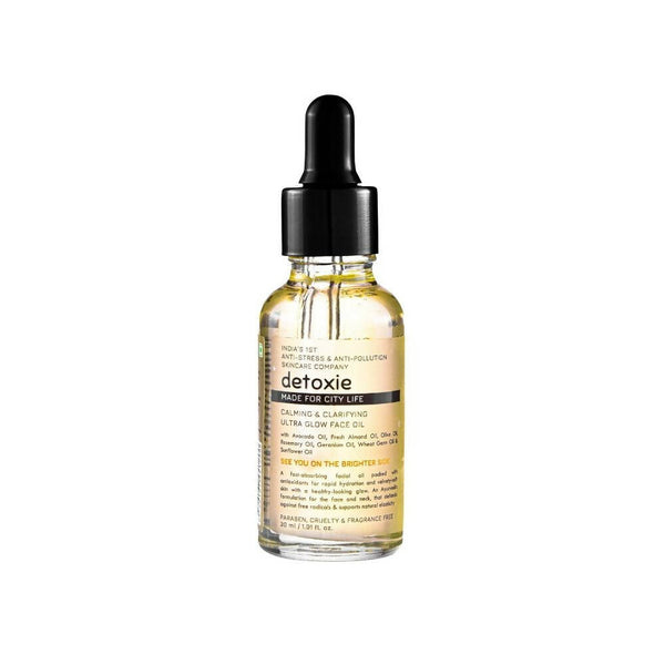 Detoxie Calming & Clarifying Ultra Glow Face Oil - Distacart