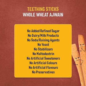 Whole Wheat Ajwain Teething sticks