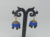Thumbnail for Terracotta Double Shade Hanging Jhumkas