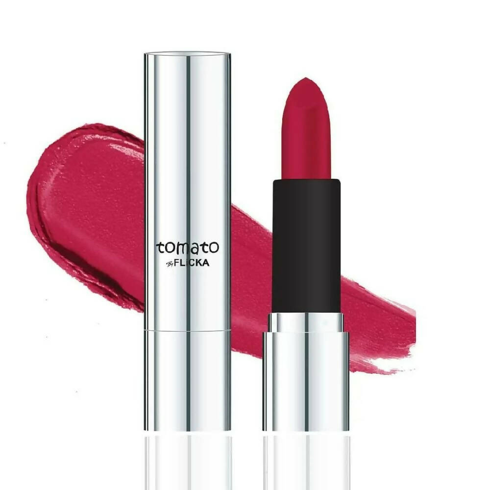 Flicka Tomato Pink Matte Finish Lipstick Shade 15 - Distacart