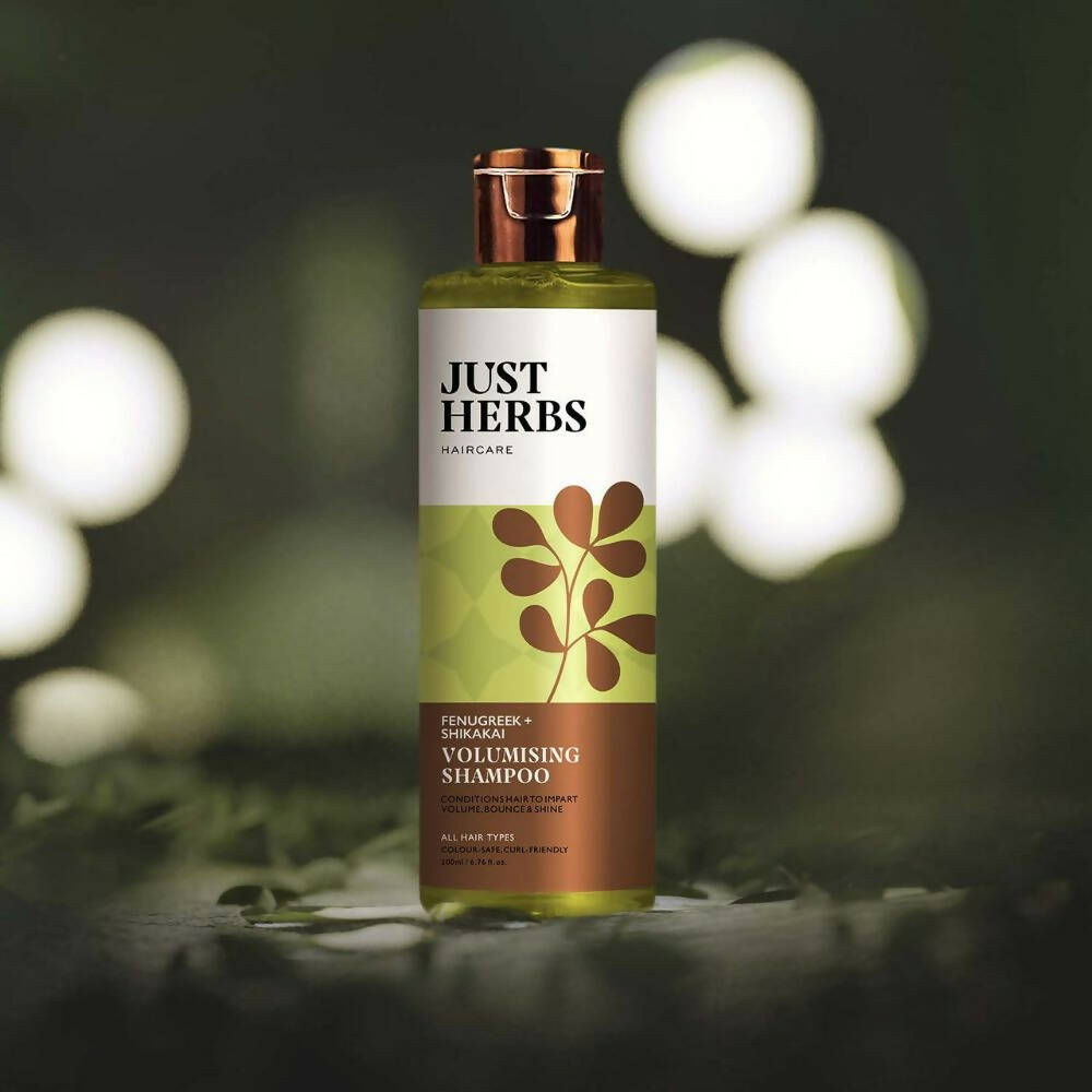 Just Herbs Volumising Shampoo With Fenugreek and shikakai - Distacart