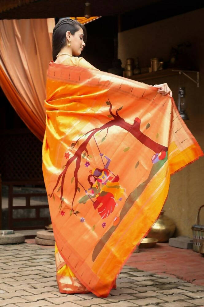 Buy KRISHNA DESIGNER Women's Top Dyed Banarasi Silk Saree (KDS0002, Red) at  Amazon.in