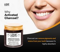 Thumbnail for Love Earth Teeth Whitening Charcoal Powder - Distacart