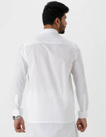 Thumbnail for Ramraj Cotton Mens Luxury Cotton Full Sleeve White Shirt - Distacart