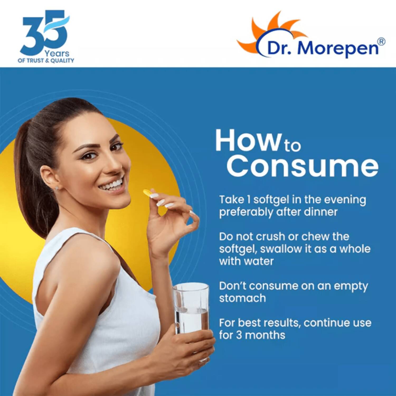 Dr. Morepen COD Liver Oil Softgels and Omega 3 Deep Sea Fish Oil Softgels Combo - Distacart