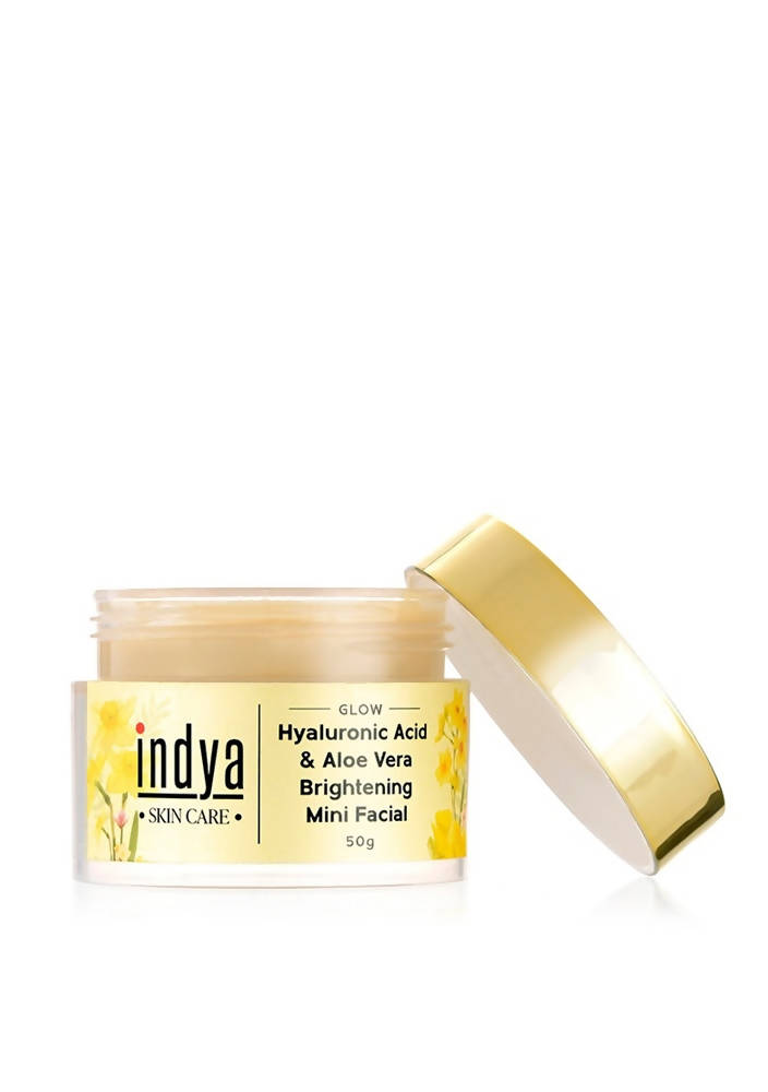 Indya Hyaluronic Acid & Aloe Vera Brightening Mini Facial Benefits