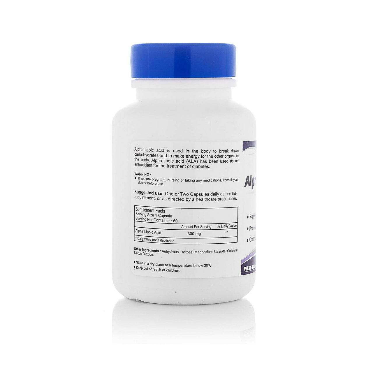Healthvit Alpha Lipoic Acid 300mg Capsules - Distacart
