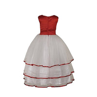 Thumbnail for Asmaani Baby Girl Satin A-Line Maxi Full Length Dress (AS-DRESS_22036) - Distacart