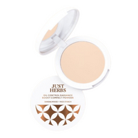 Thumbnail for Just Herbs Oil Control Radiance Boost Compact Powder - 02 Ivory - Distacart