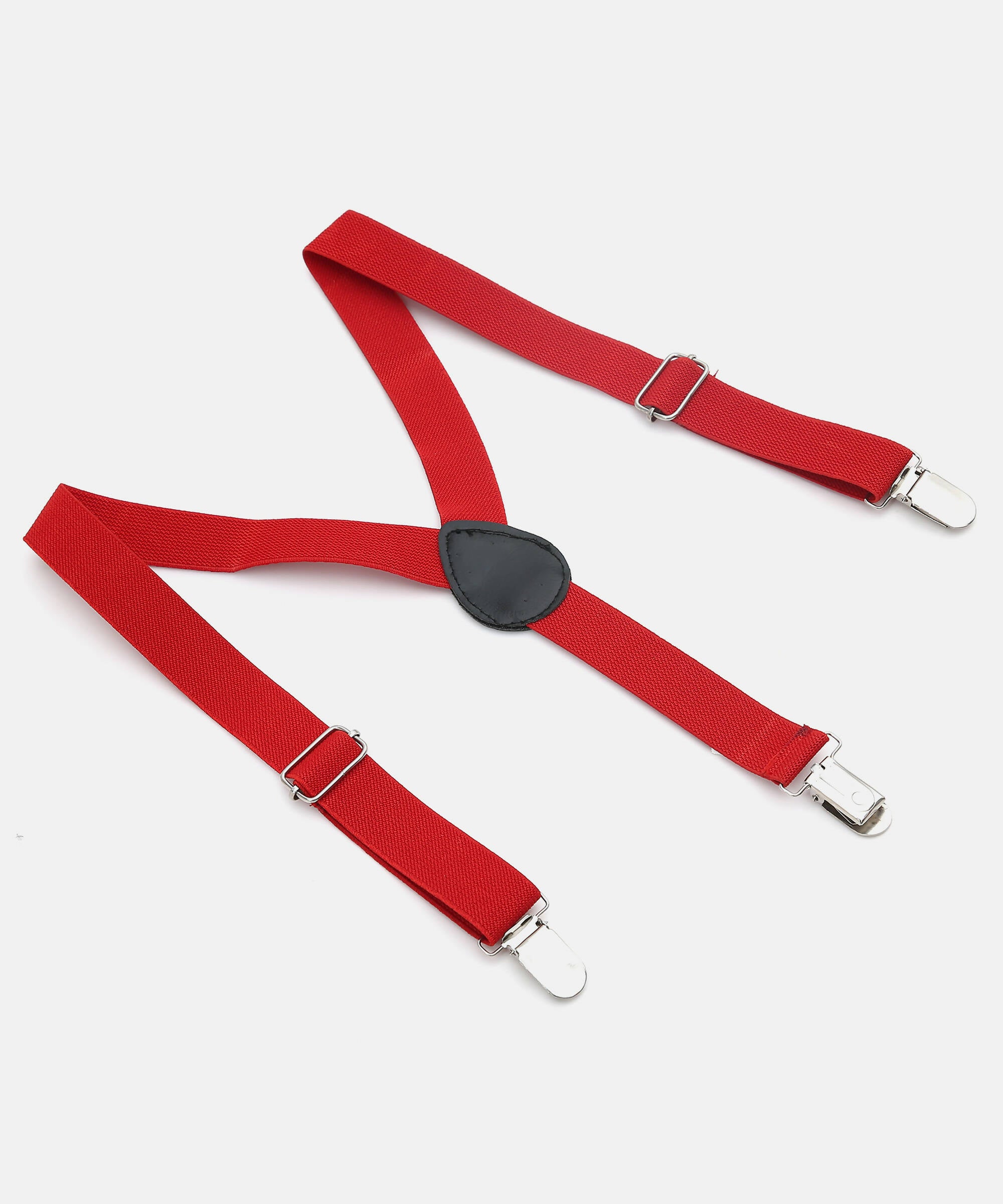 Manet Boys Solid Suspenders - Red - Distacart